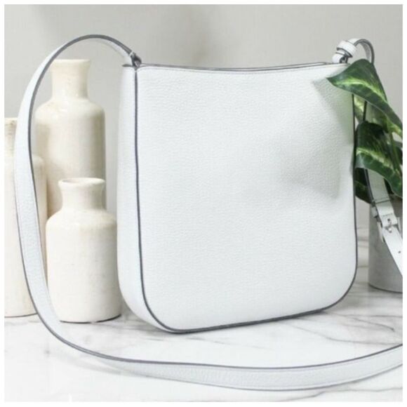 NEW Kate Spade Leila Medium Crossbody Bag Moonlight Pebbled Leather Top Zip - Picture 4 of 8